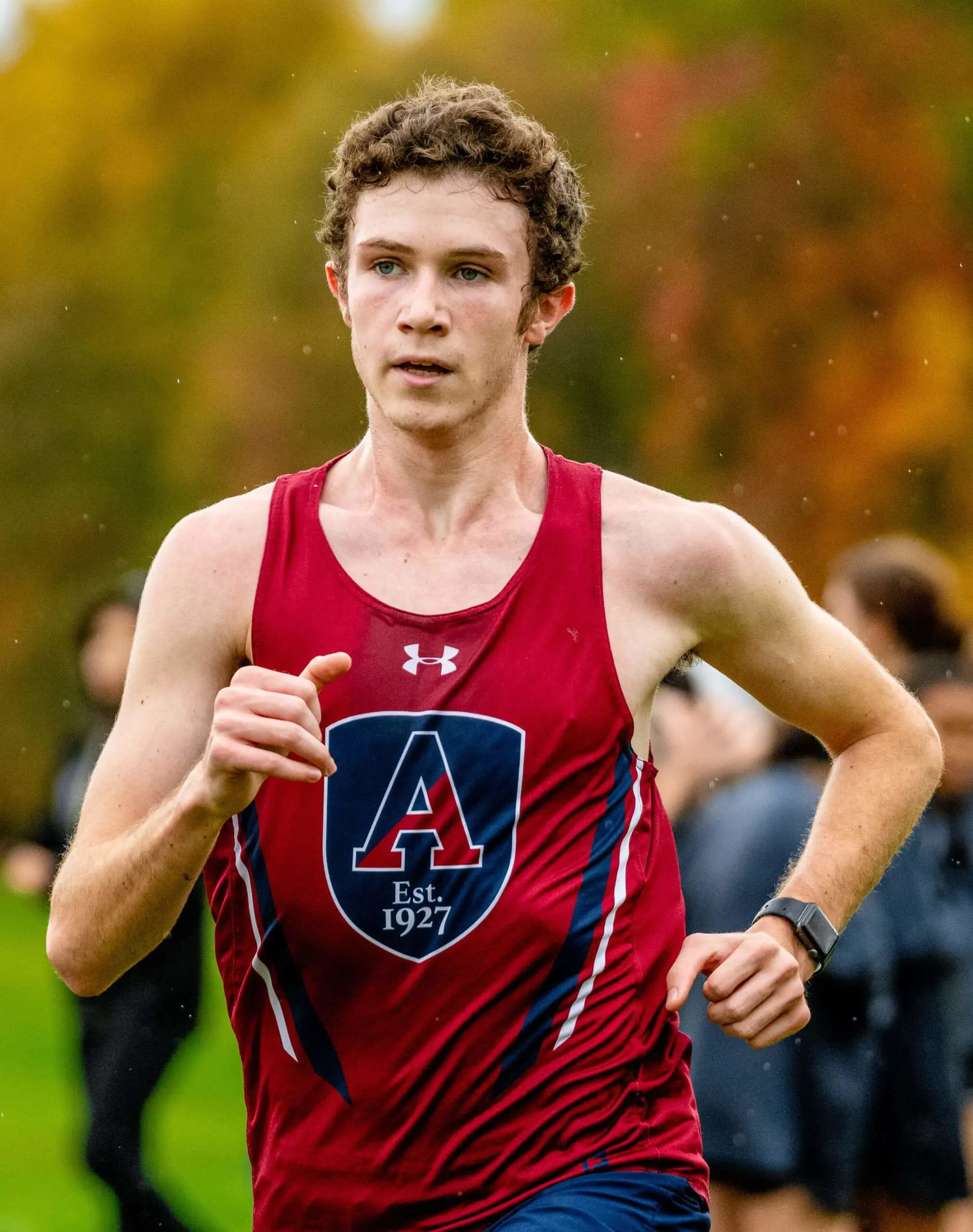 Avon Old Farms Cross Country team member running