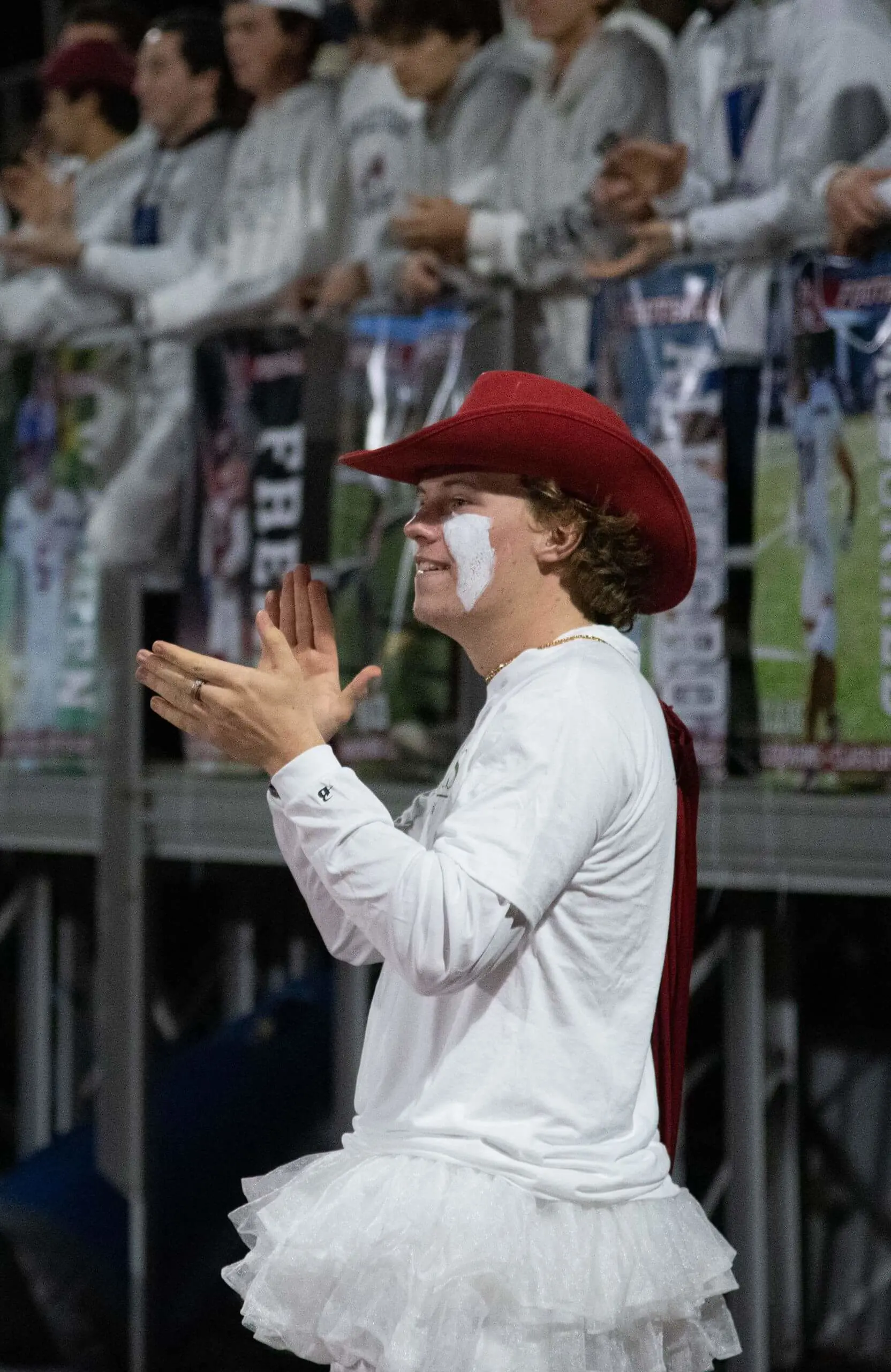 Captain Avon at an athletics event