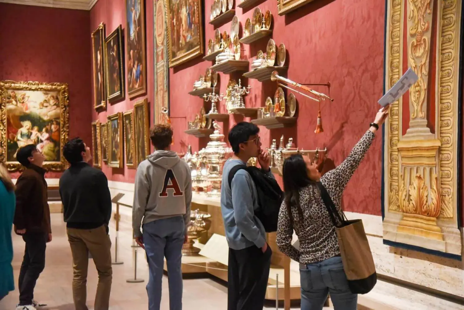 Avon Old Farms students at the Boston Museum of Fine Arts.