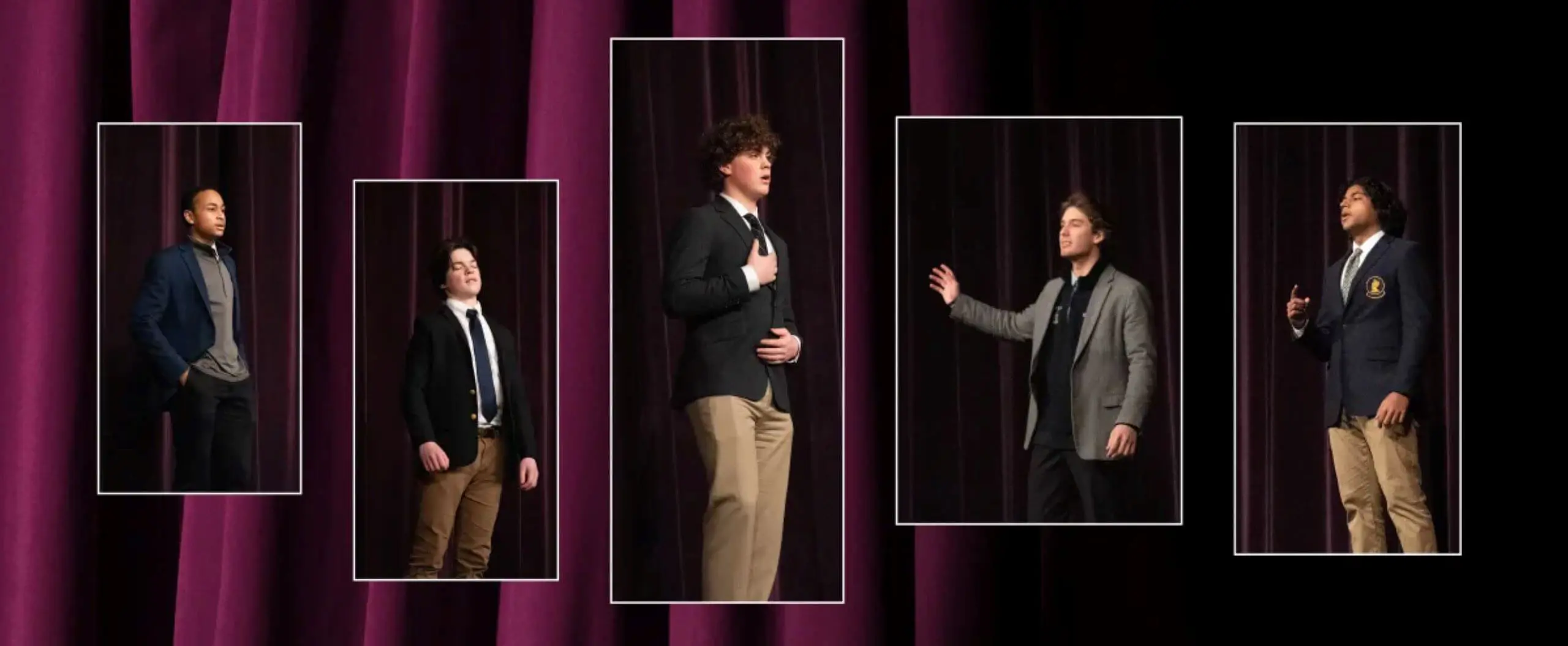 Avon Old Farms Students taking part in the Annual Poetry Contest.