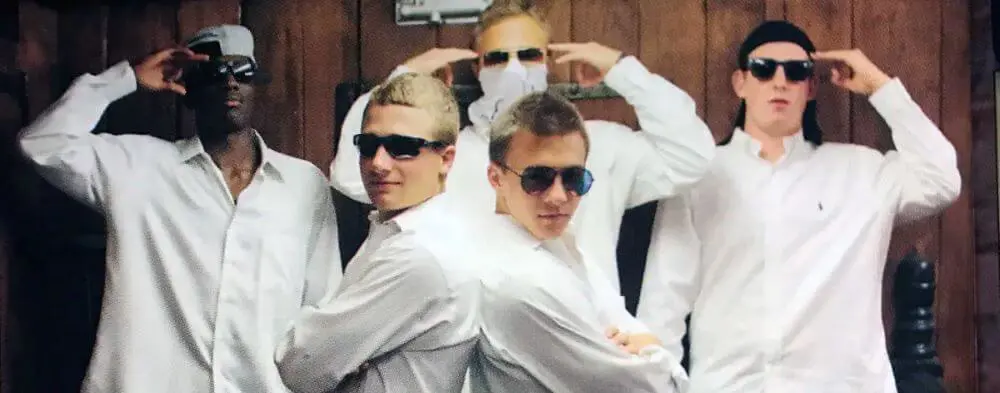 Obum Njeze '14, far left, and the rest of the Elephant 3 Monitors