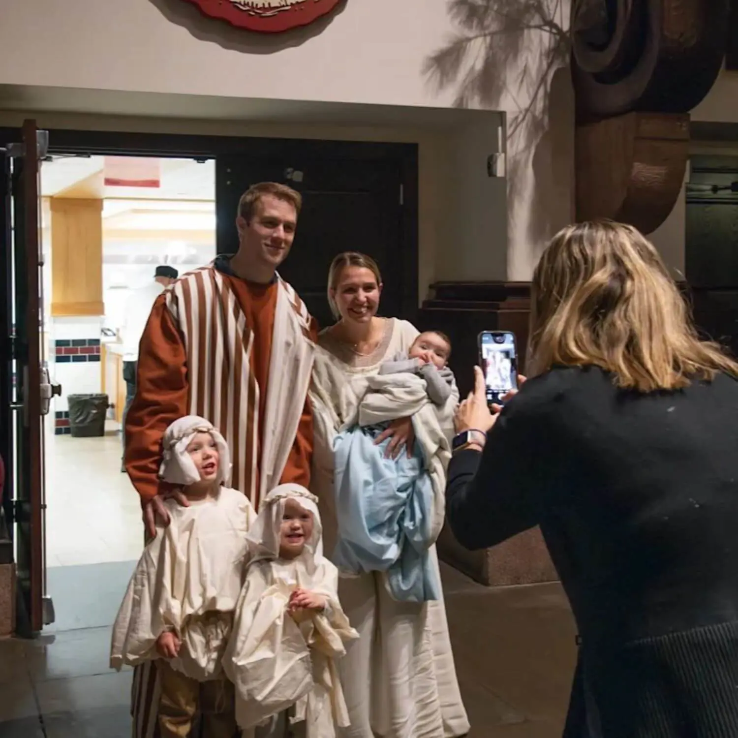 Avon Old Farms’ Boar's Head Festival Nativity play participants.