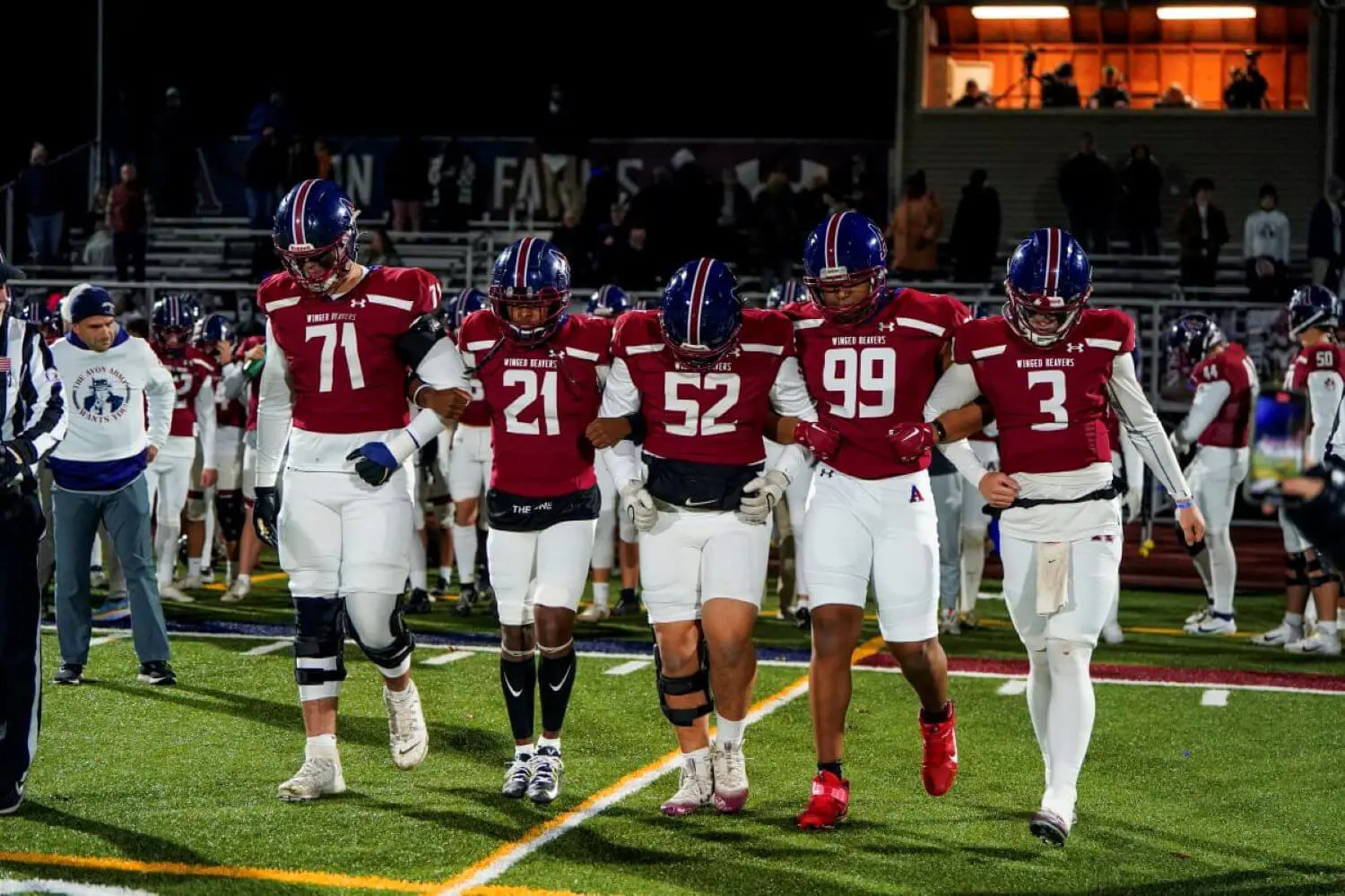 Avon O0ld Farms varsity football team.