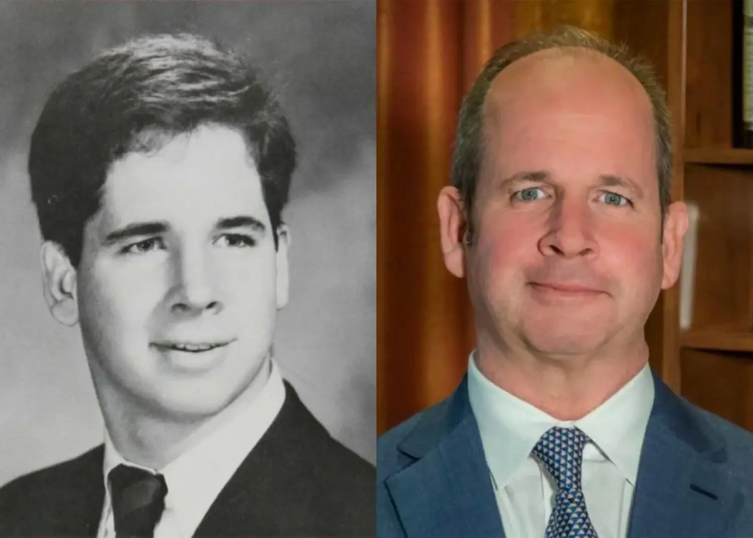 Photographs of Campbell P. Brown ’86 while an Avon Old Farms student and now