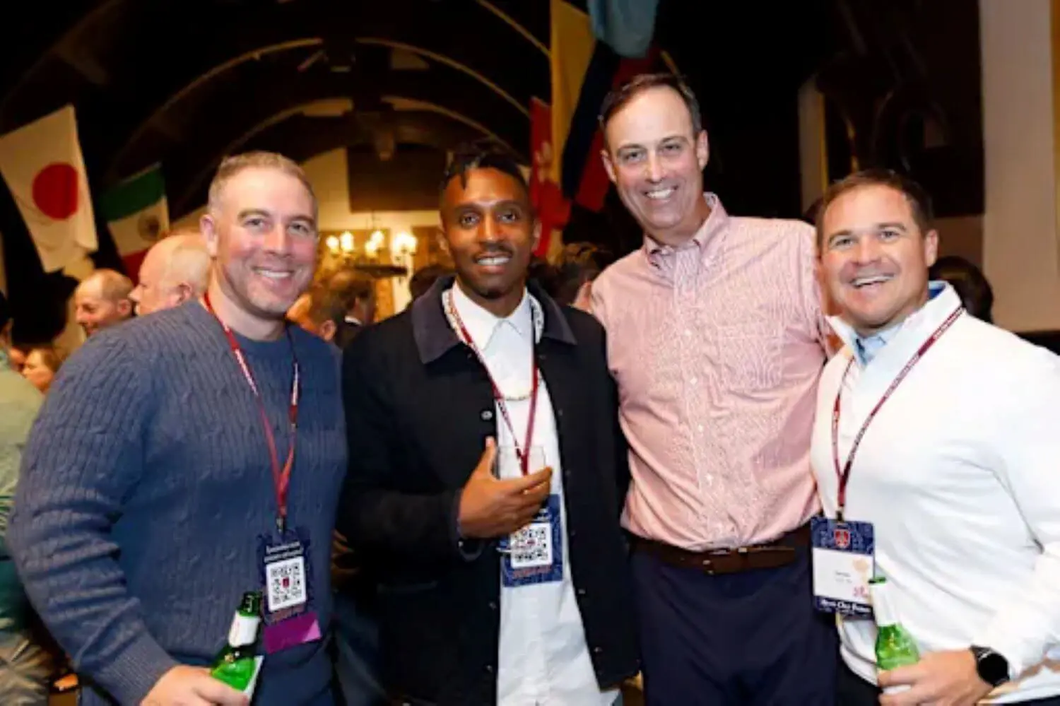 James W. Jennings ’99 with fellow AOF alumni at his 25-year reunion event.