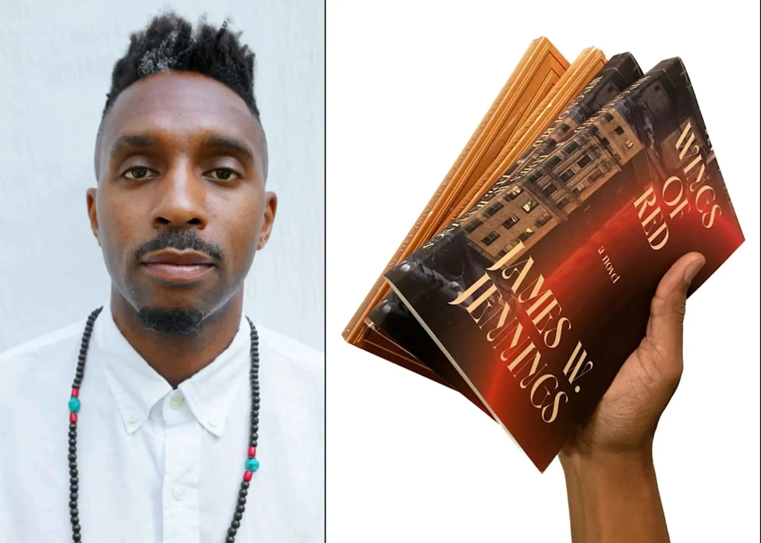 Featured Alumnus James W. Jennings ’99 and his book 'Wings of Red'.