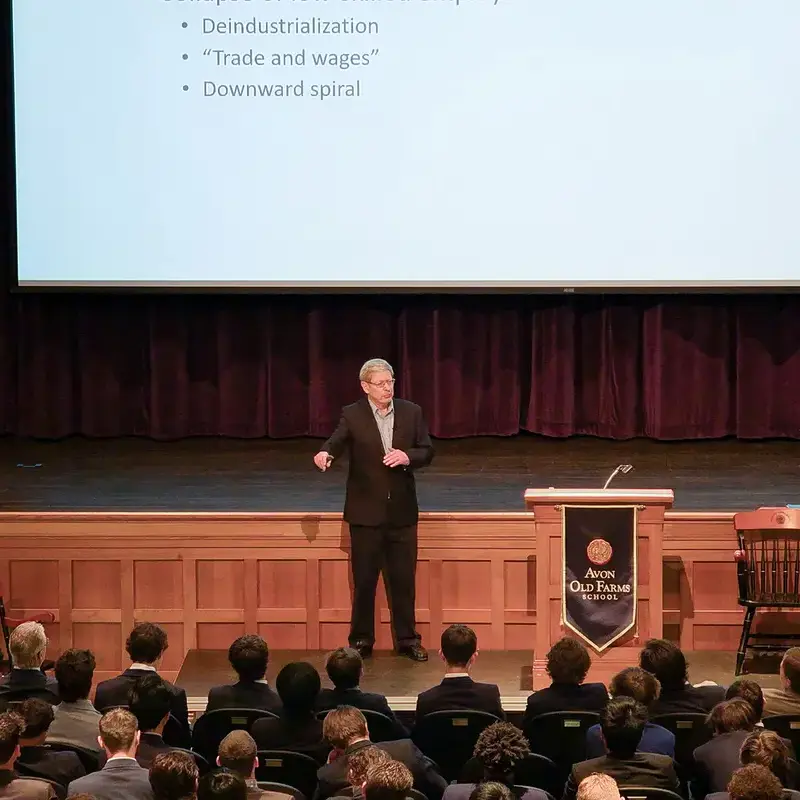 Columbia Professor Offers Insight on the Shifting Opinions Around Globalization at Avon Old Farms