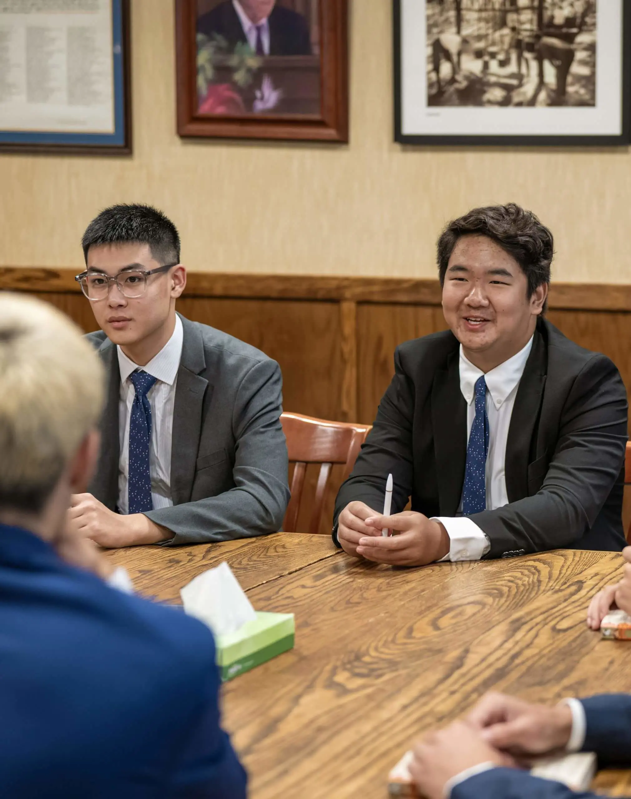 Avon Old Farms students in a Humanities class.