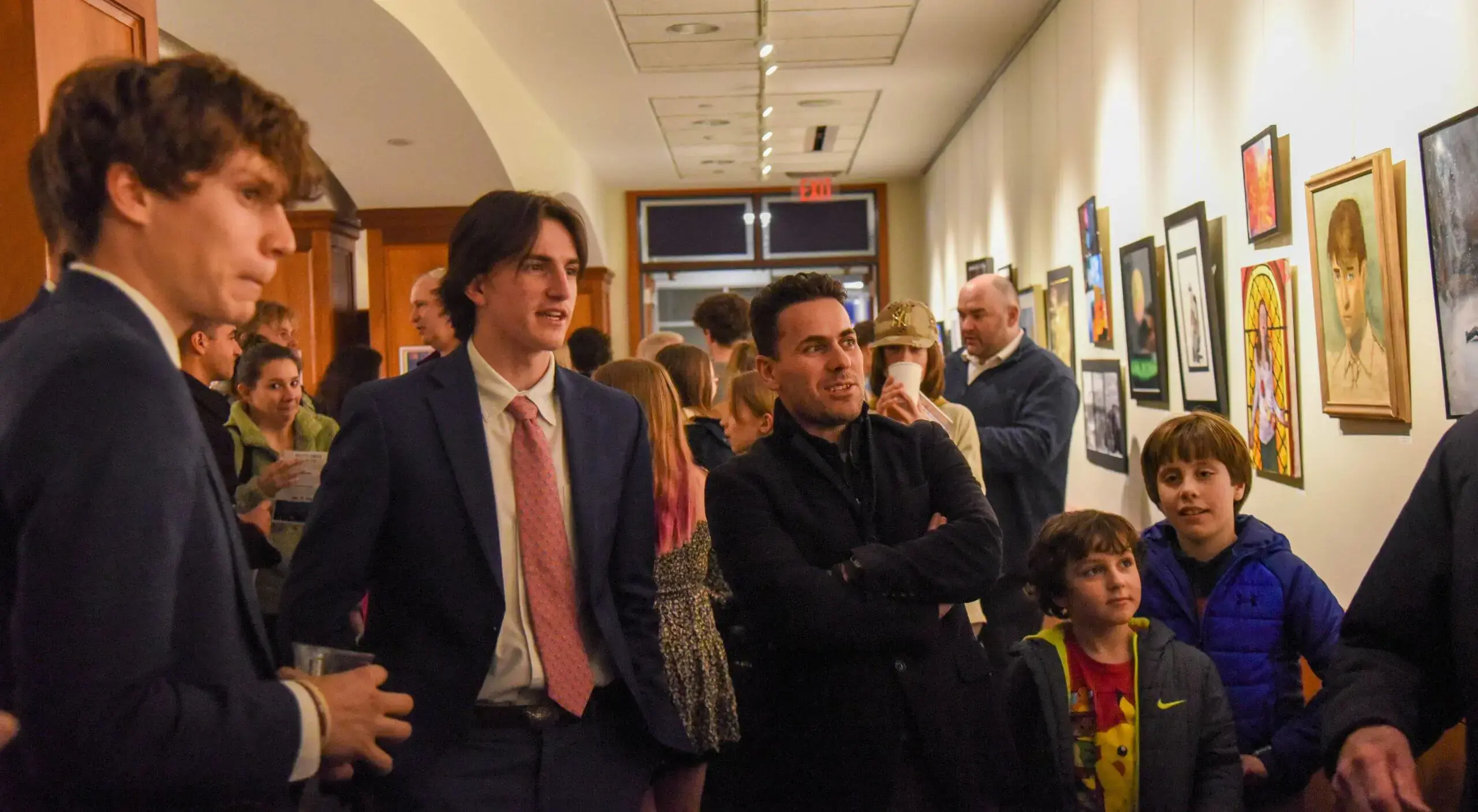 People Attend Gallery Exhibit