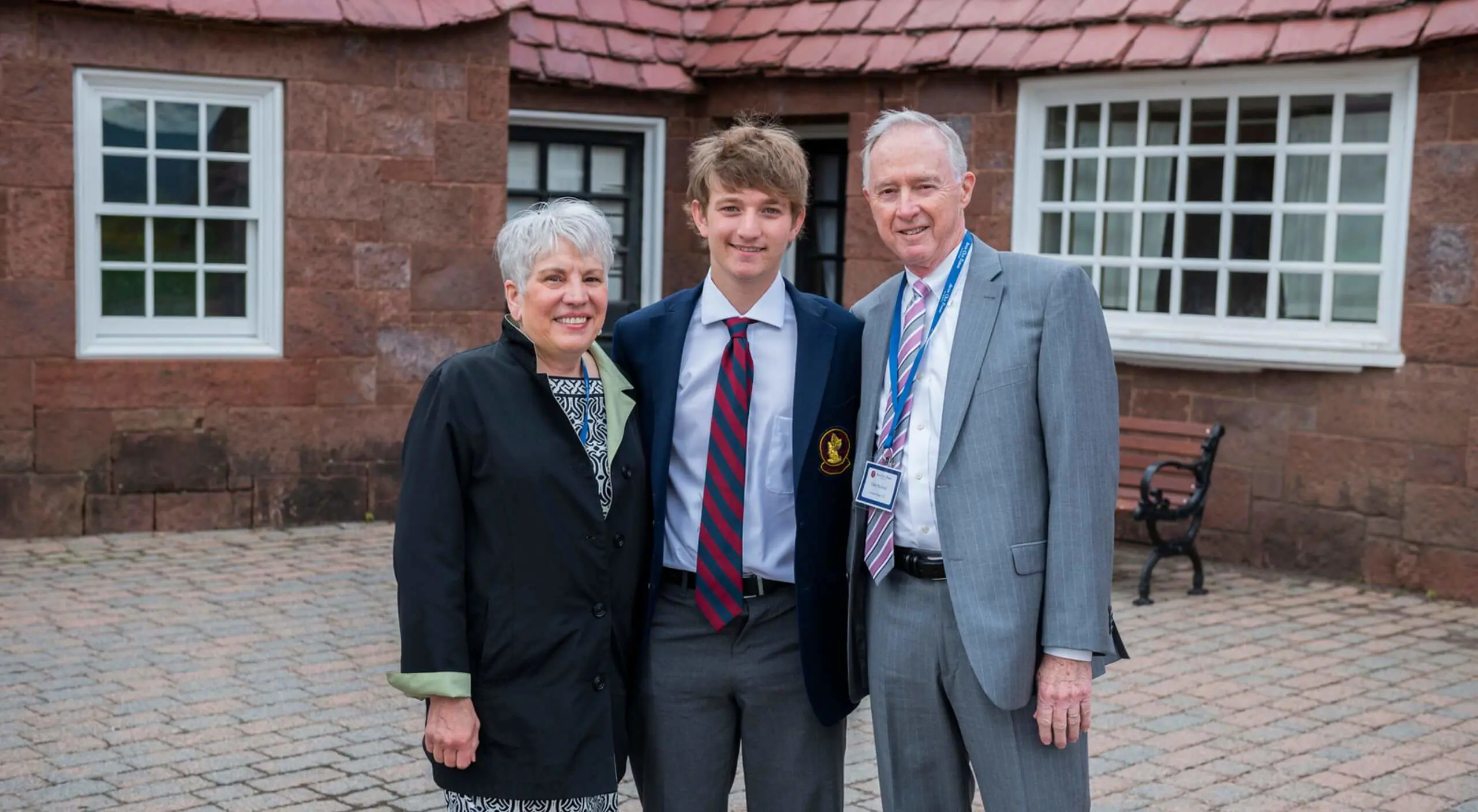 Avon Old Farms Student with Grandparents
