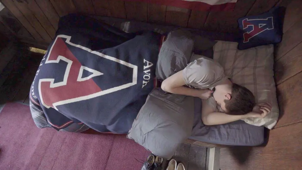 Avon Old Farms student sleeping.