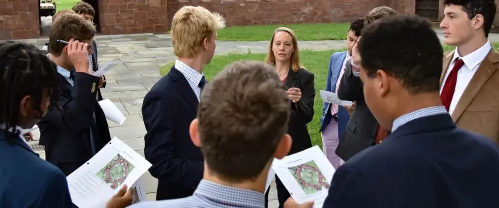 Avon Old Farms outdoor lesson.