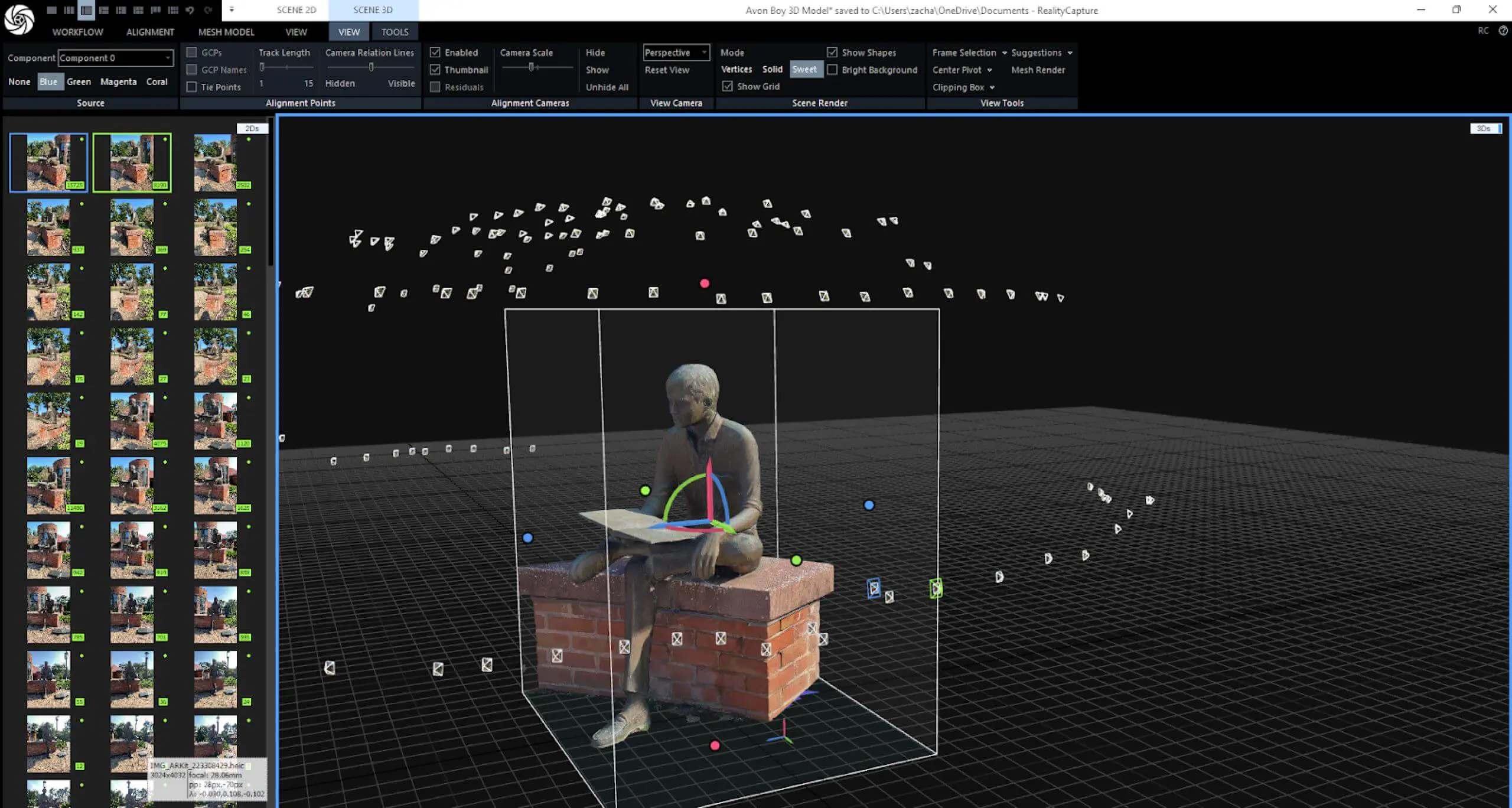 Digital 3D models created by Zachary Thompson ’26