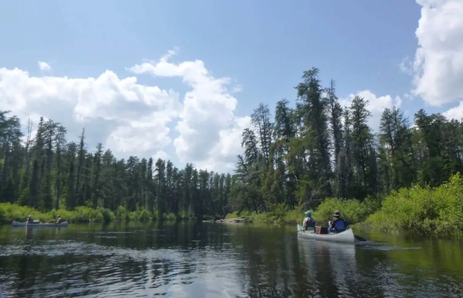 Michael Mounsey ’26 canoeing as part of the Outward Bound program.